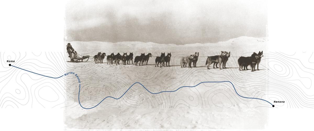 TURNED TO MUSH Seppala, an ex-prospector (pictured years after the Nome relay), covered the most ground and saved hours—and lives—by taking a risky shortcut.